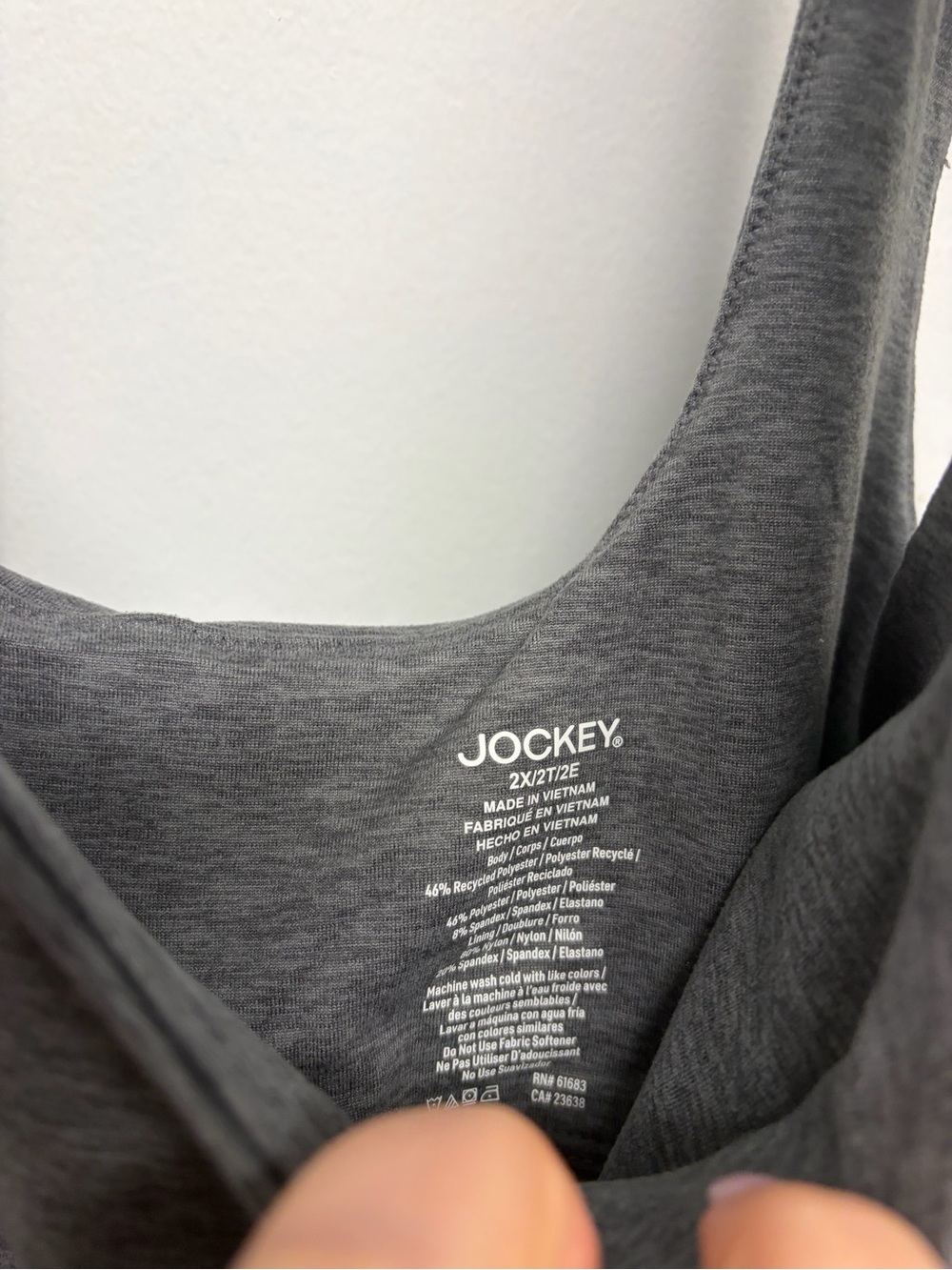 NWT Jockey Active Tank Top 2X - Picture 3 of 5